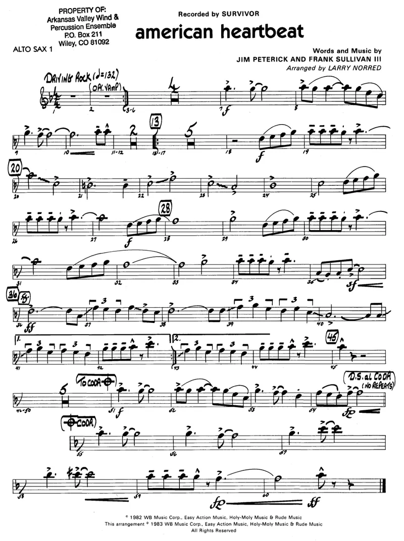 American Heartbeat score preview