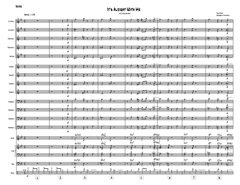It's Alright With Me score preview