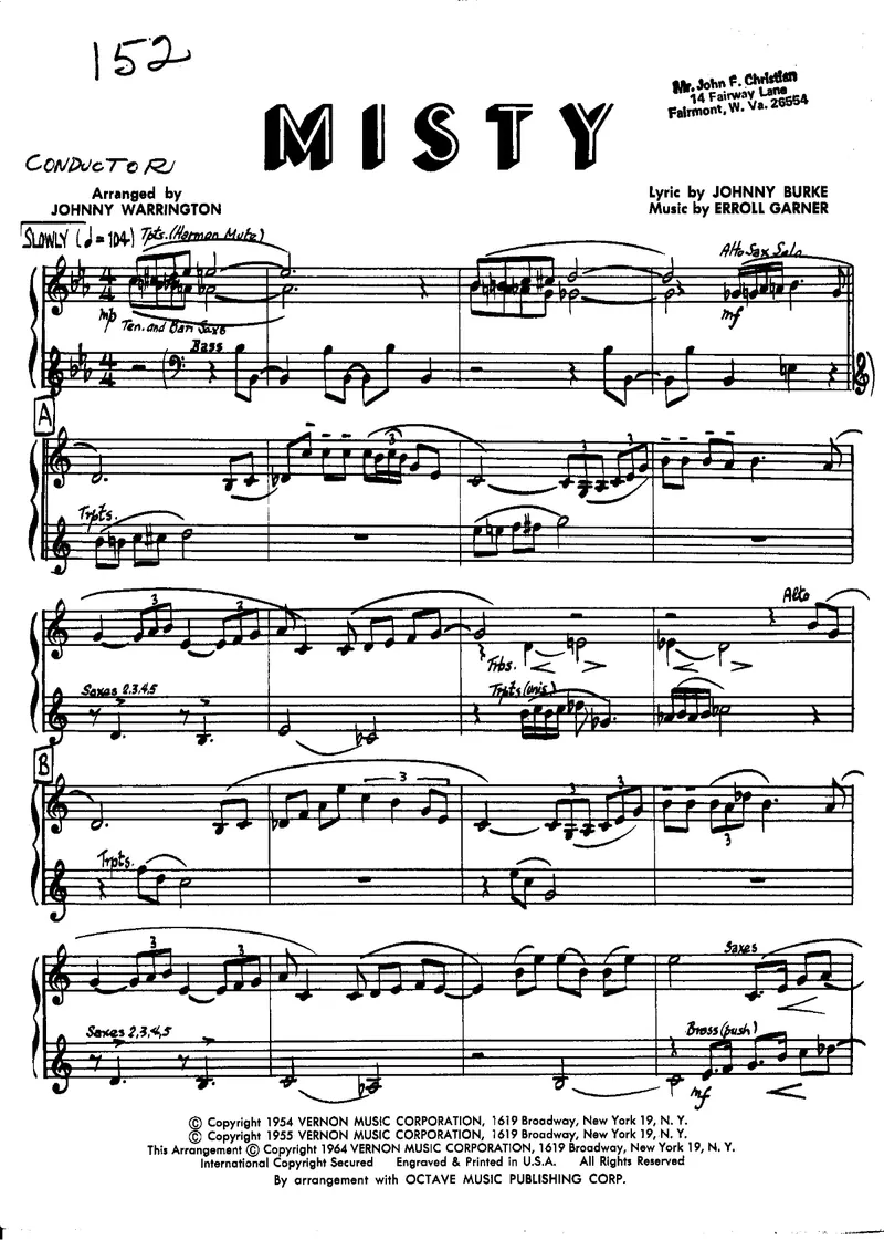 Misty score preview