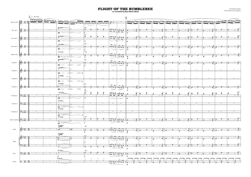 Flight Of The Bumblebee score preview