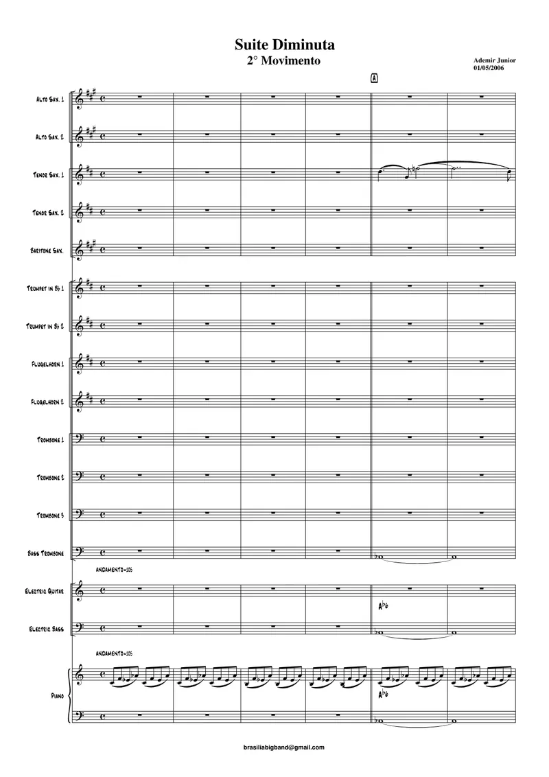 Suite De Escalas( Brasilia Big Band) score preview