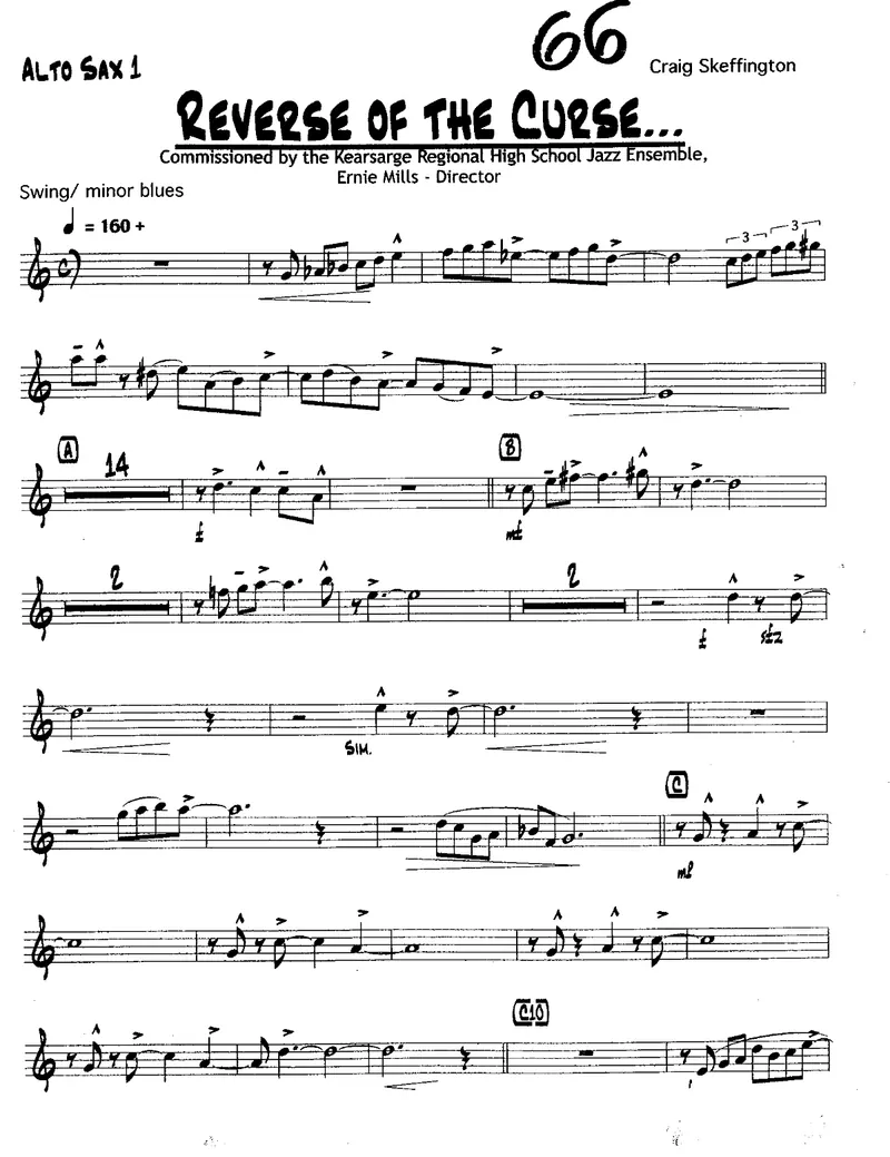 Reverse Of The Curse score preview