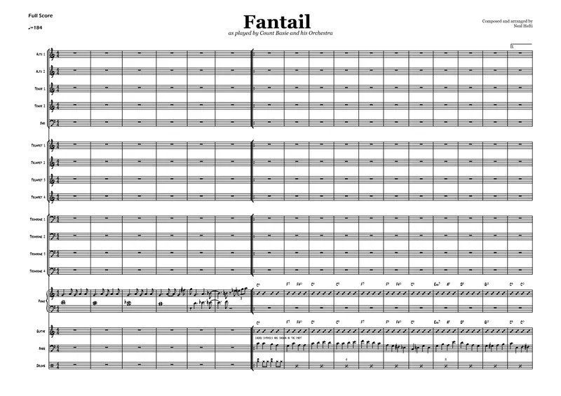 Fantail score preview