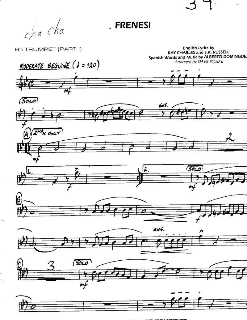 Frenesi score preview