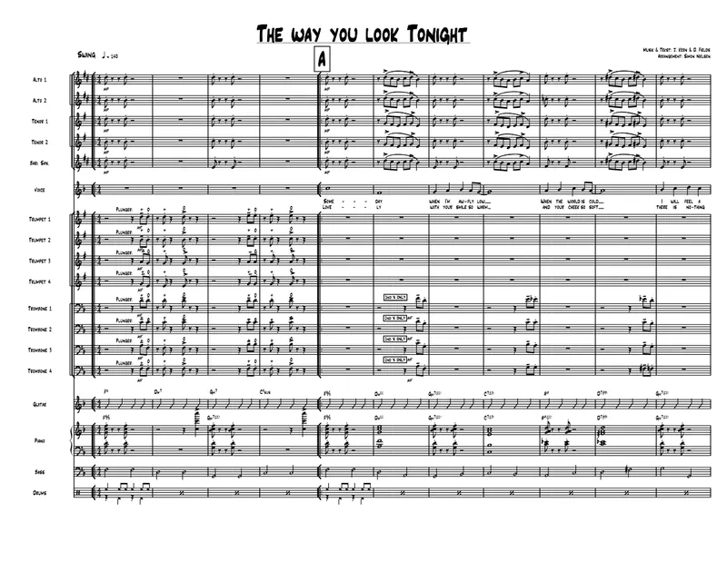 The Way You Look Tonight score preview