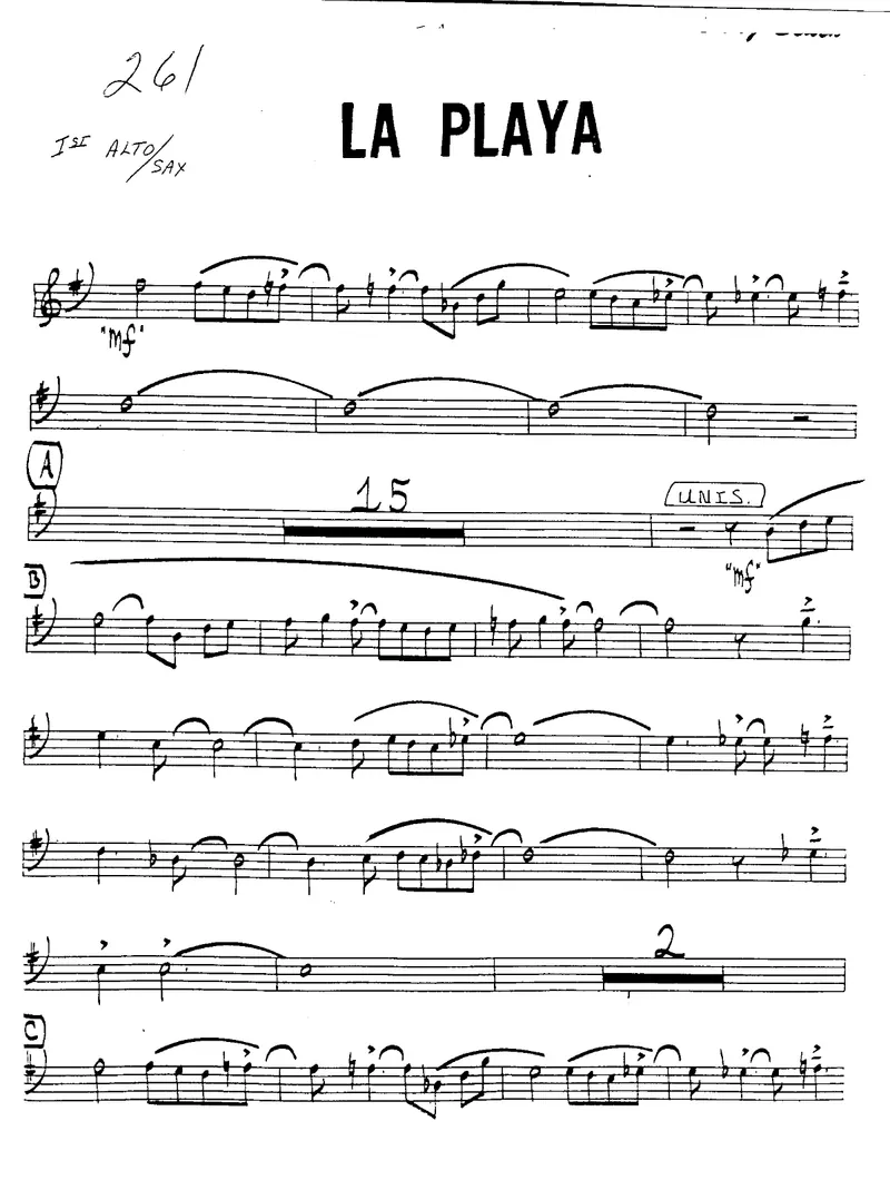 La Playa score preview