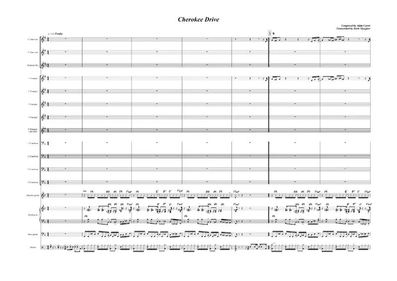 Cherokee Drive score preview