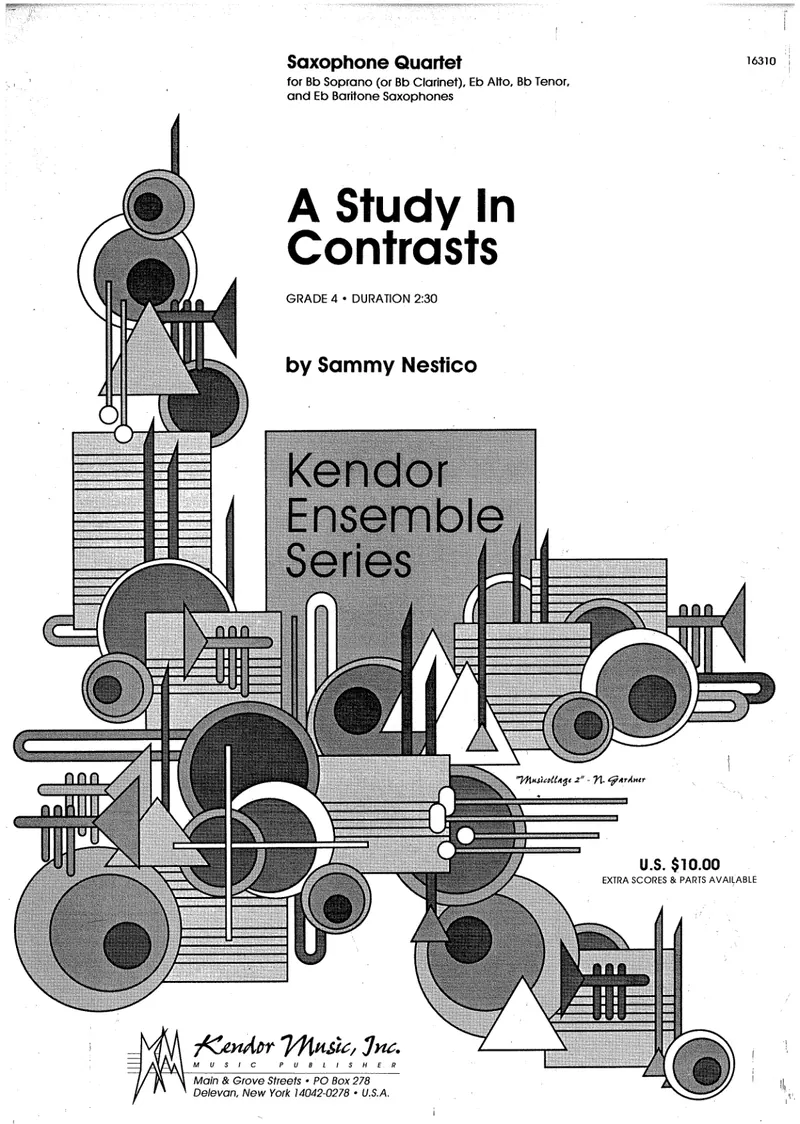 A Study In Contrasts score preview