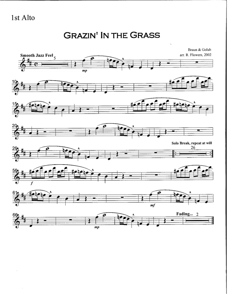 Grazin' In The Grass preview page 1