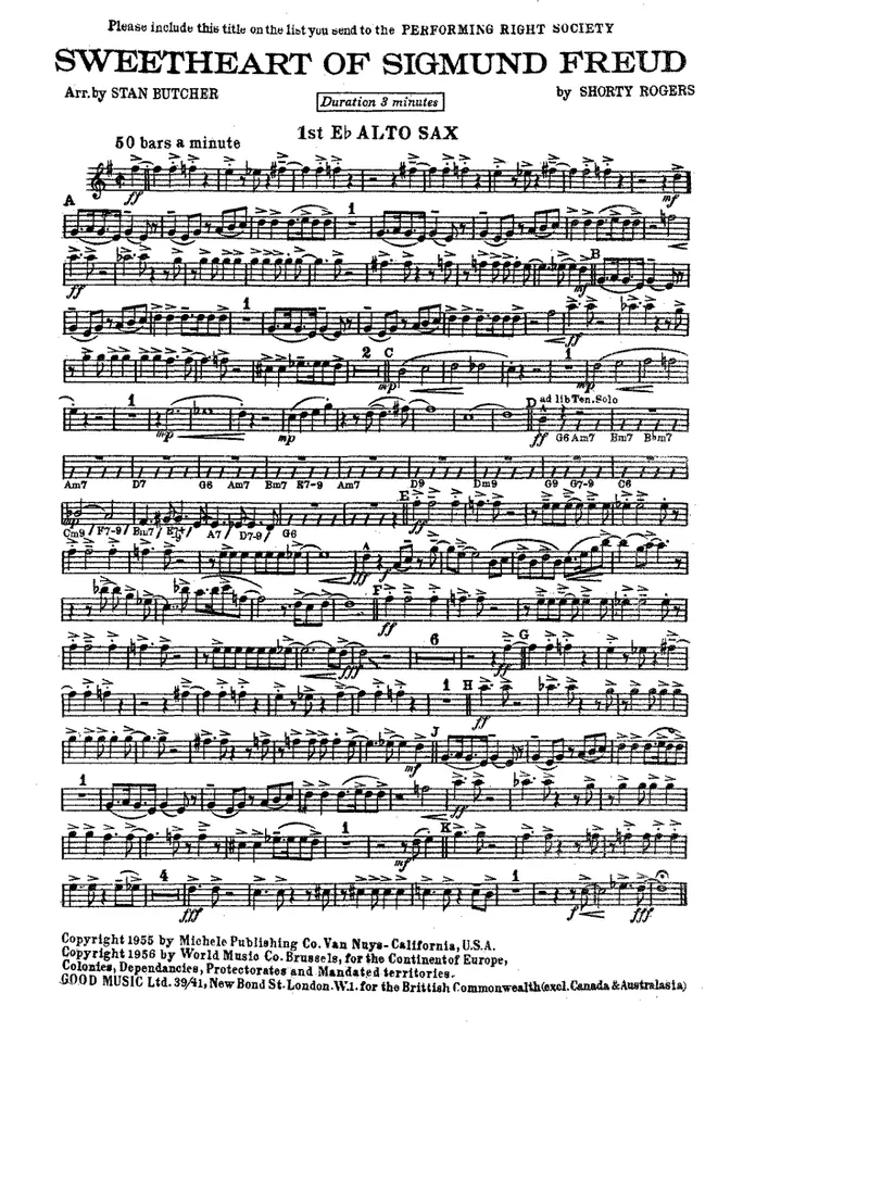 Sweetheart Of Sigmund Freud score preview