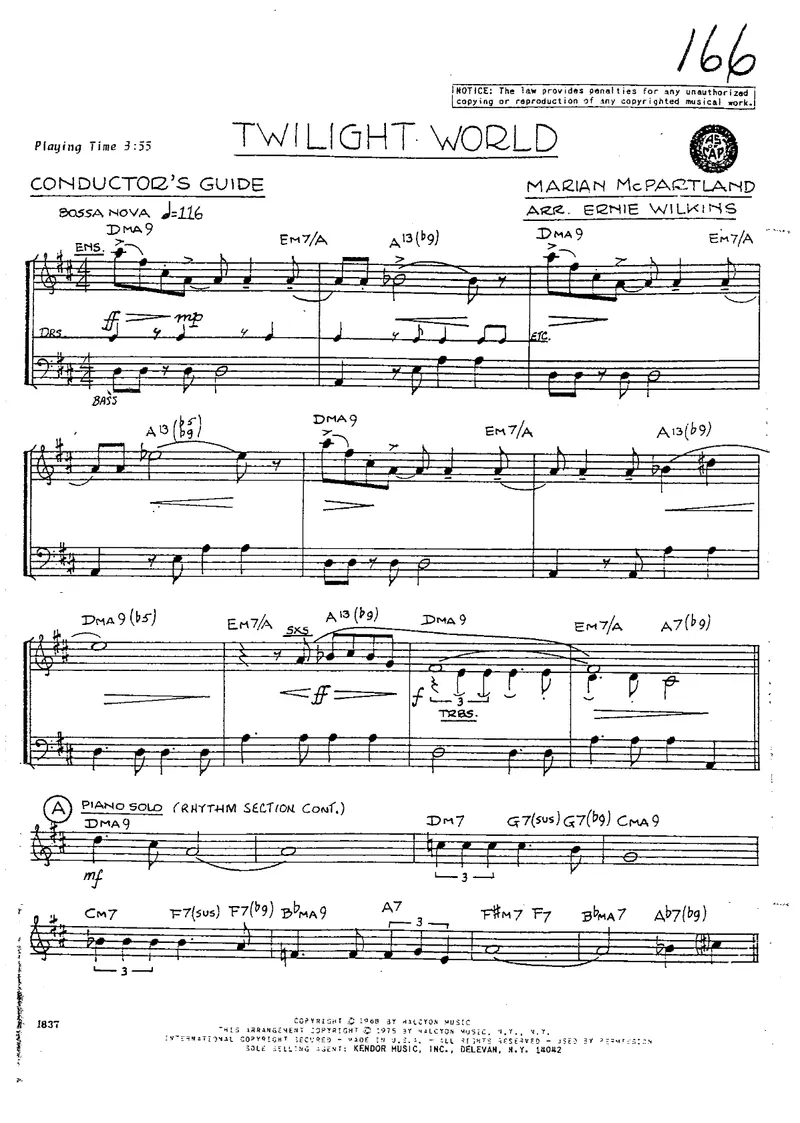 Twilight World score preview
