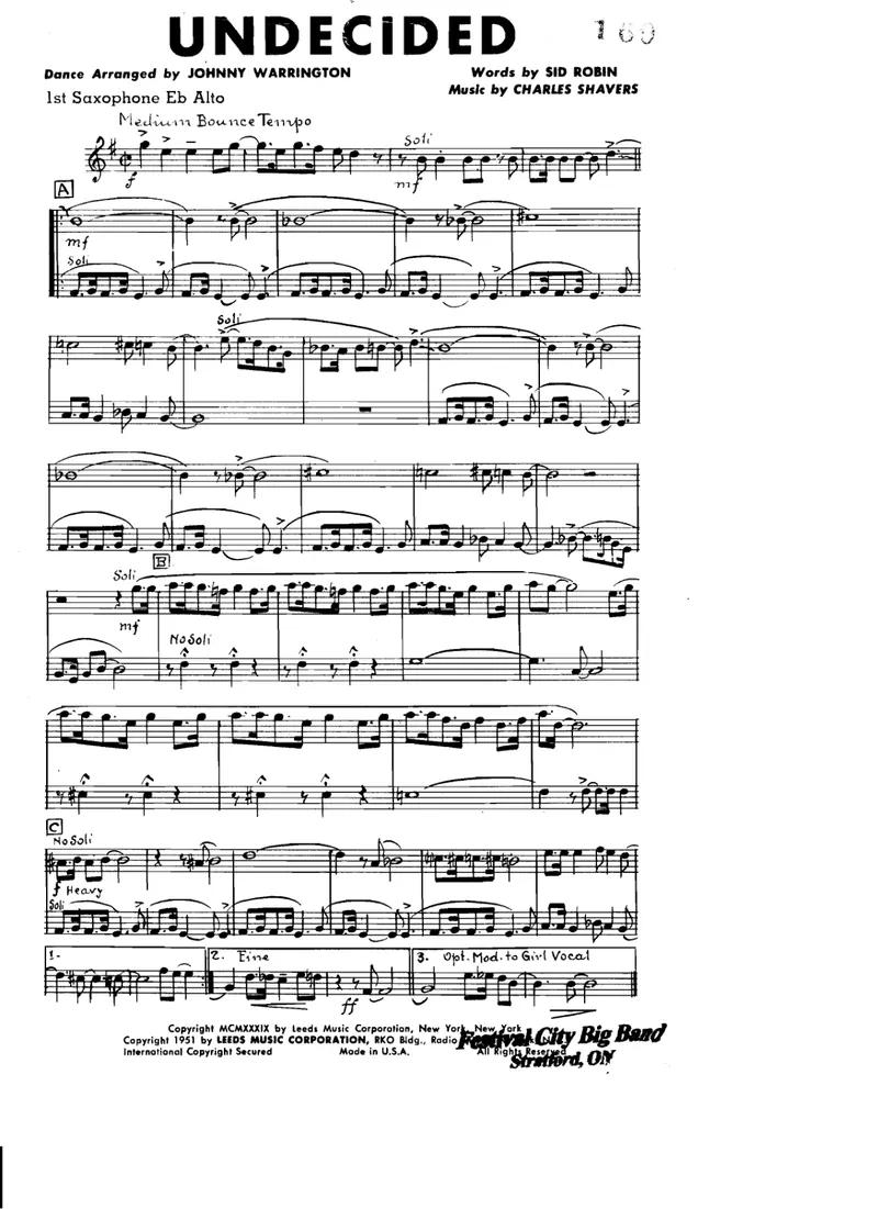 Undecided score preview