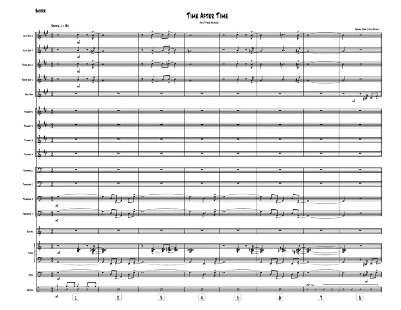 Time After Time score preview