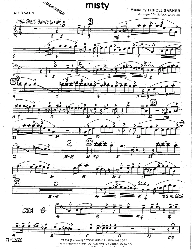 Misty score preview