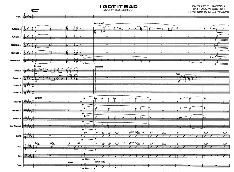 I Got It Bad score preview