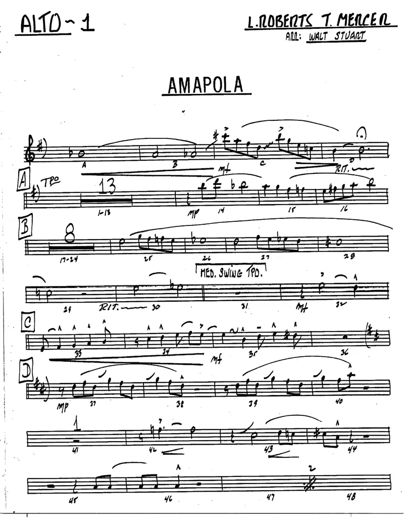 Amapola score preview