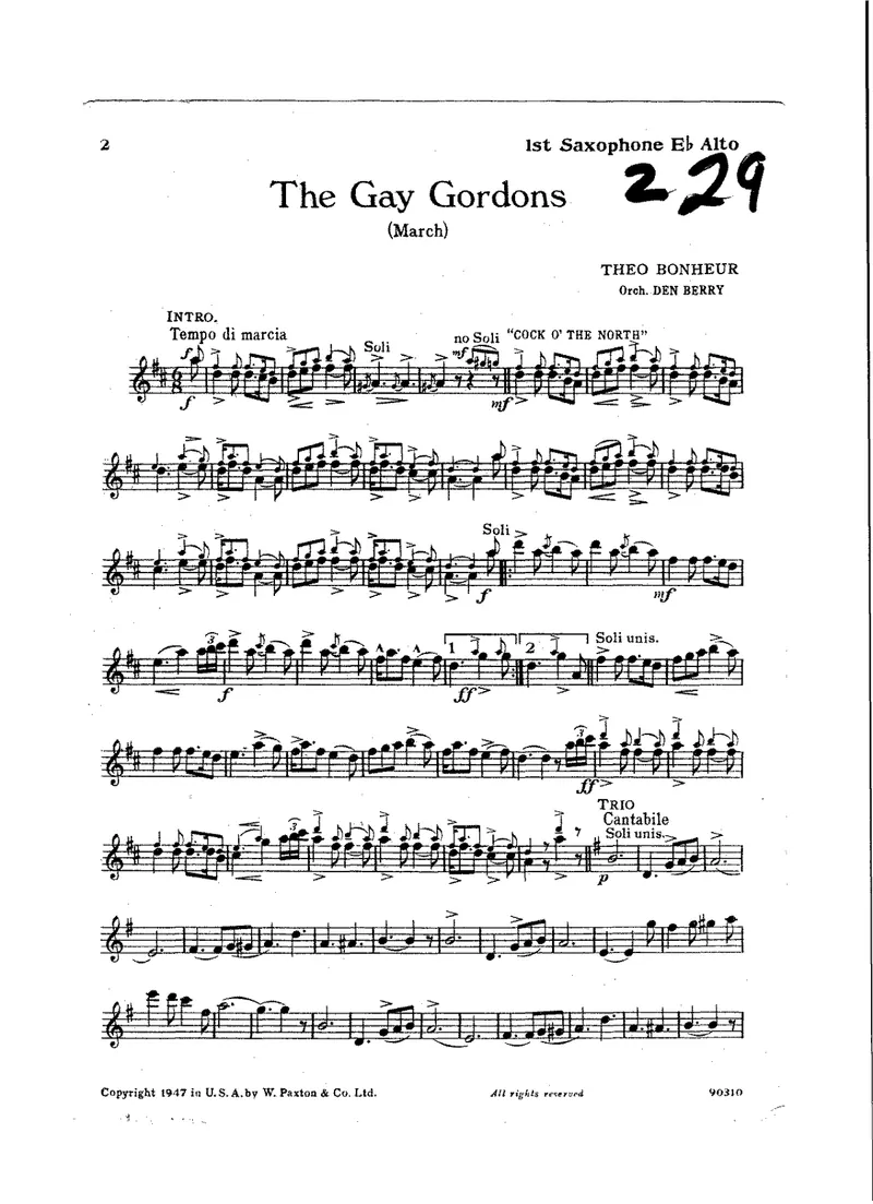 The Gay Gordons (March) preview page 1