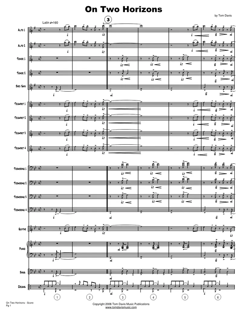 On Two Horizons score preview