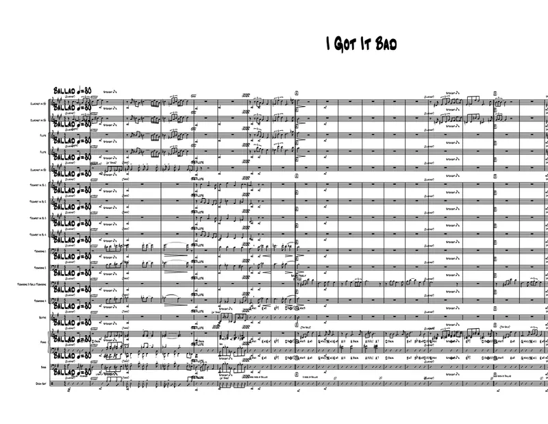 I Got It Bad And That Ain't Good score preview