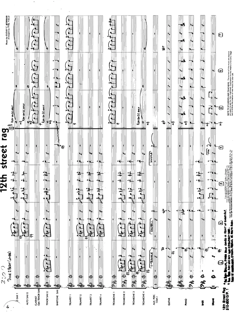 12 th Street Rag score preview