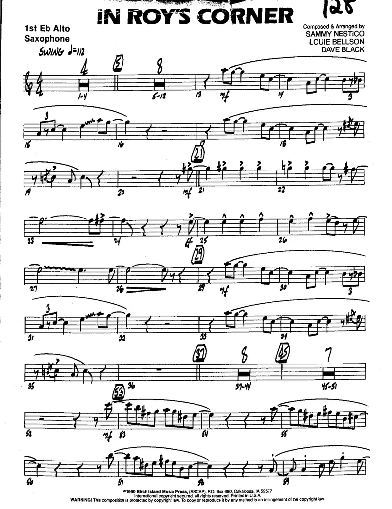 In Roy's Corner score preview
