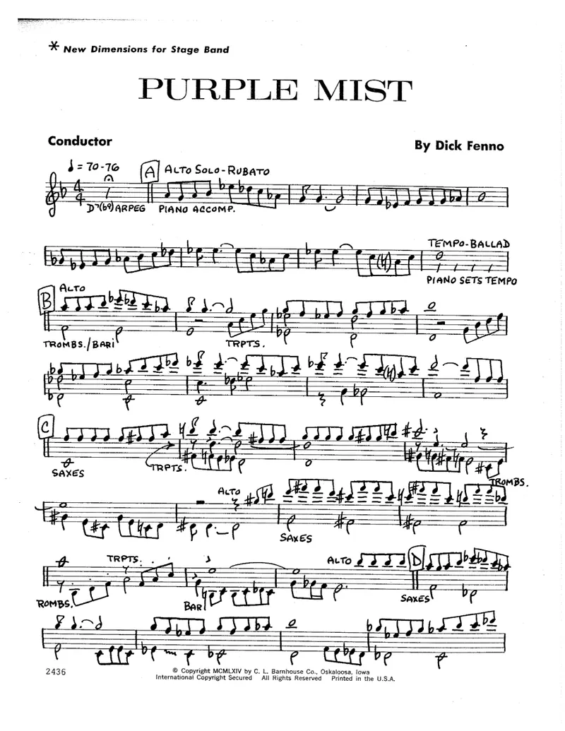 Purple Mist score preview
