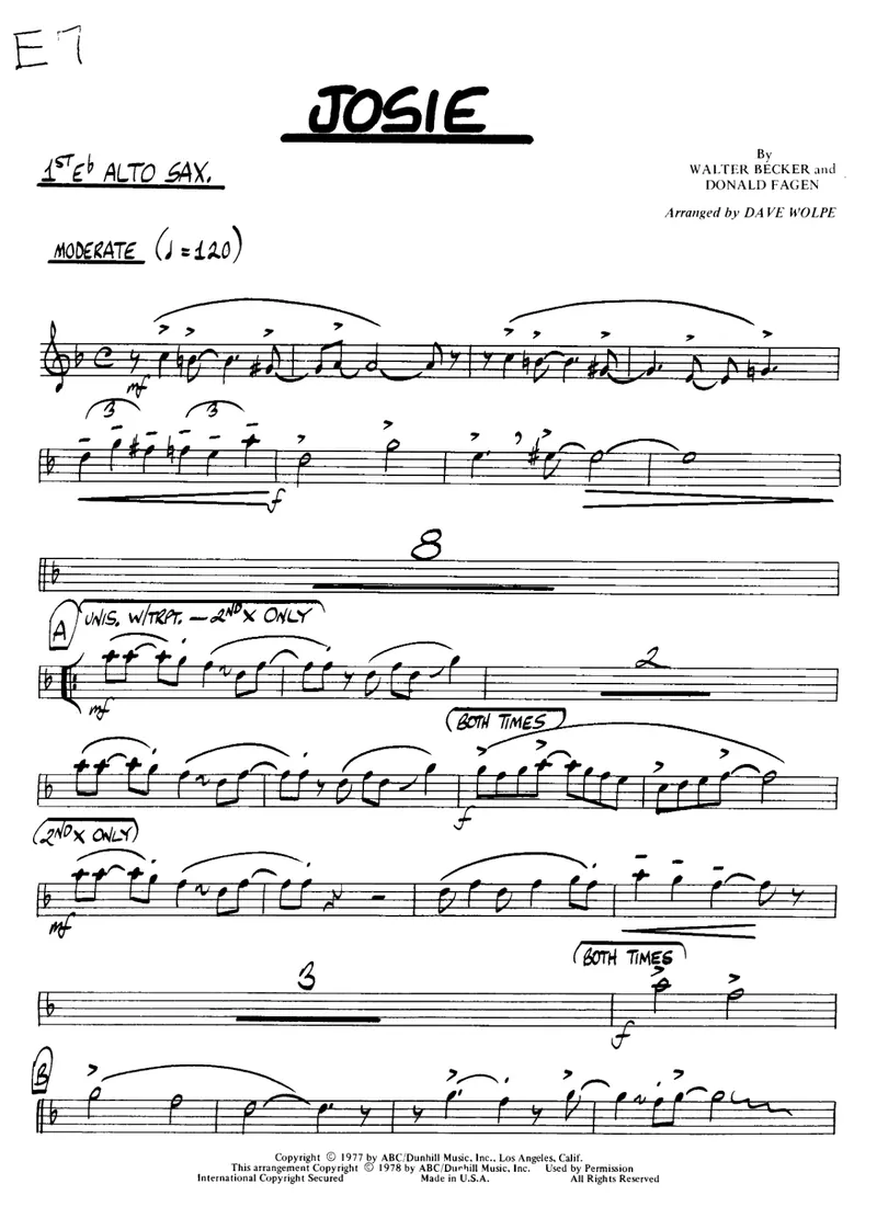 Josie score preview