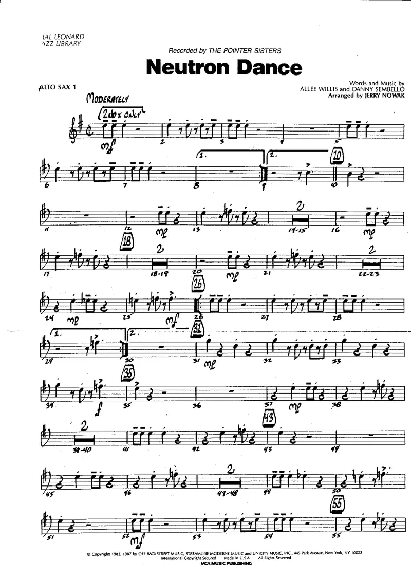 Neutron Dance score preview
