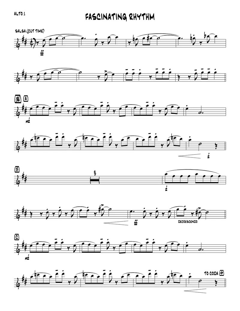 Fascinating Rhythm score preview