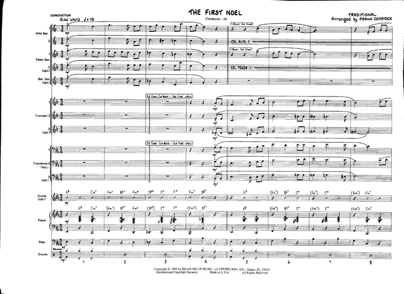 The First Noel score preview