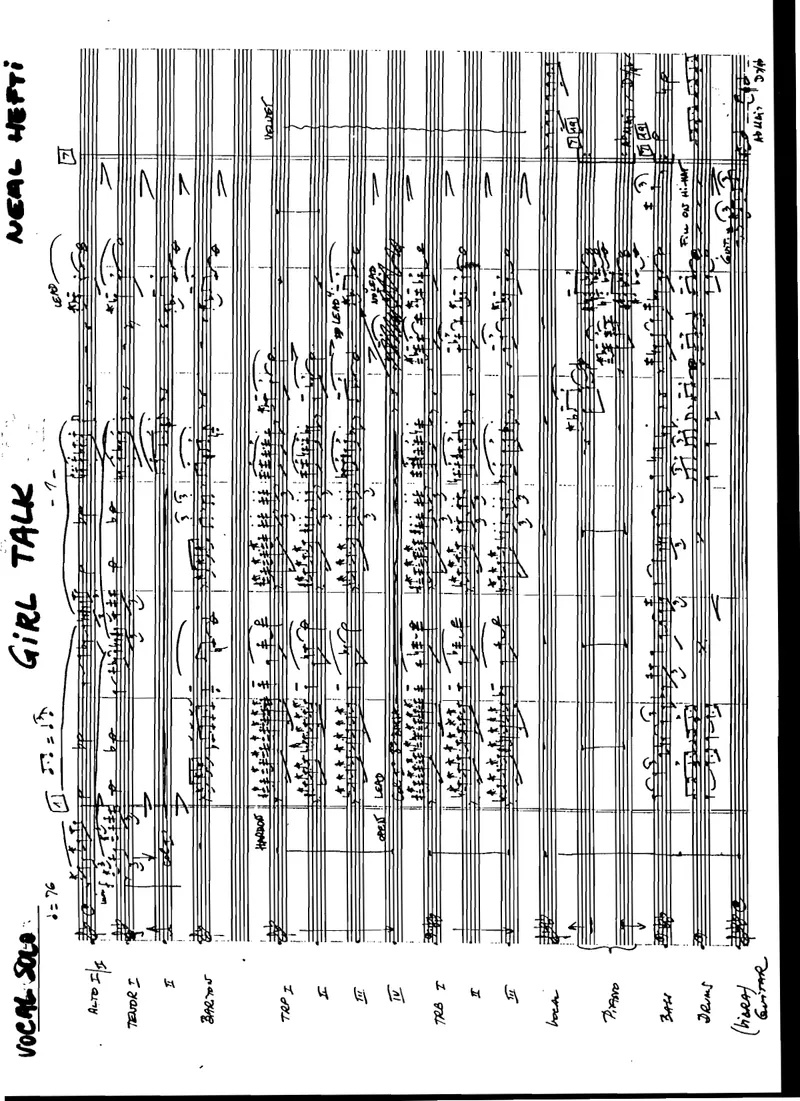 Girl Talk score preview