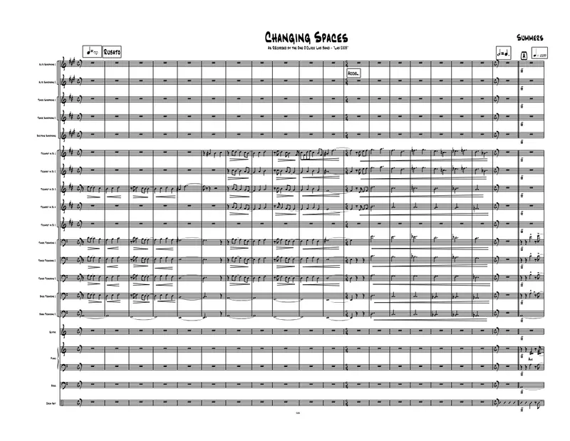 Changing Spaces score preview