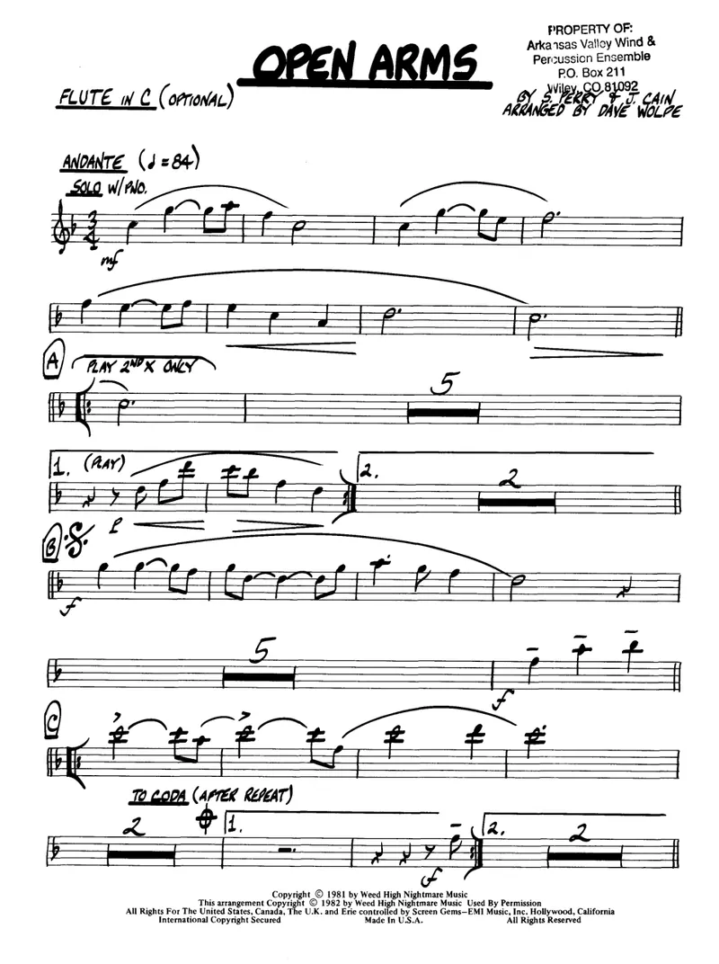 Open Arms score preview