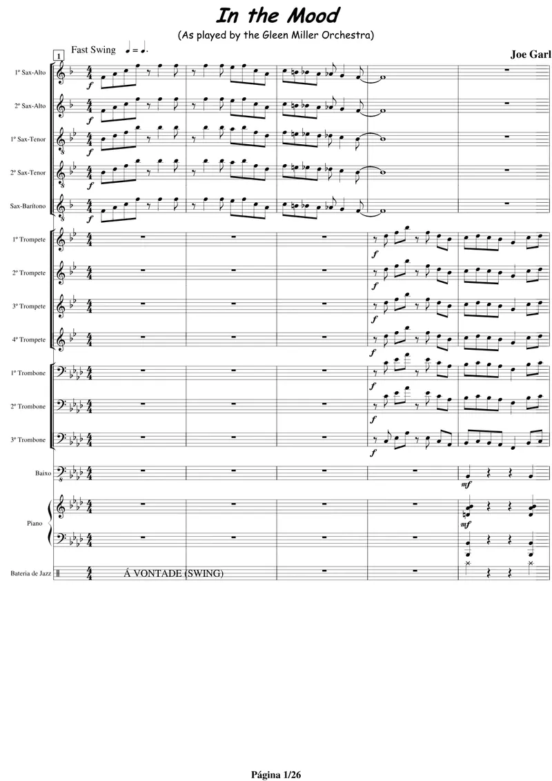 In The Mood (Joe Carl) preview page 1