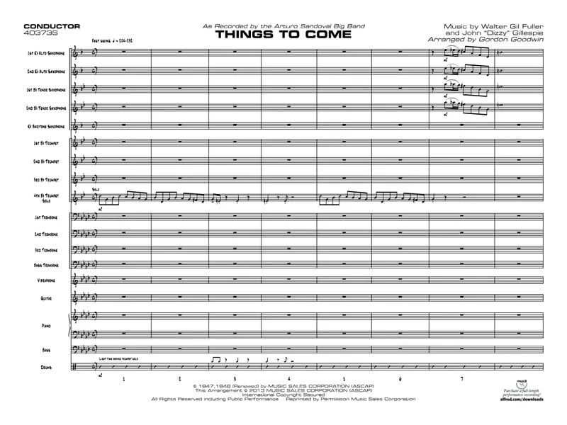 Things To Come score preview