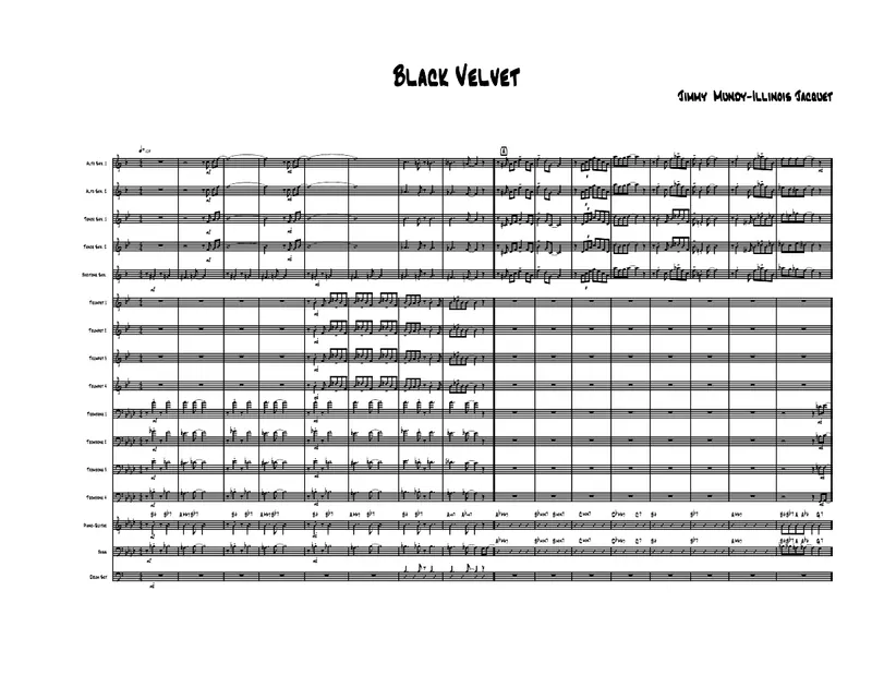 Black Velvet score preview