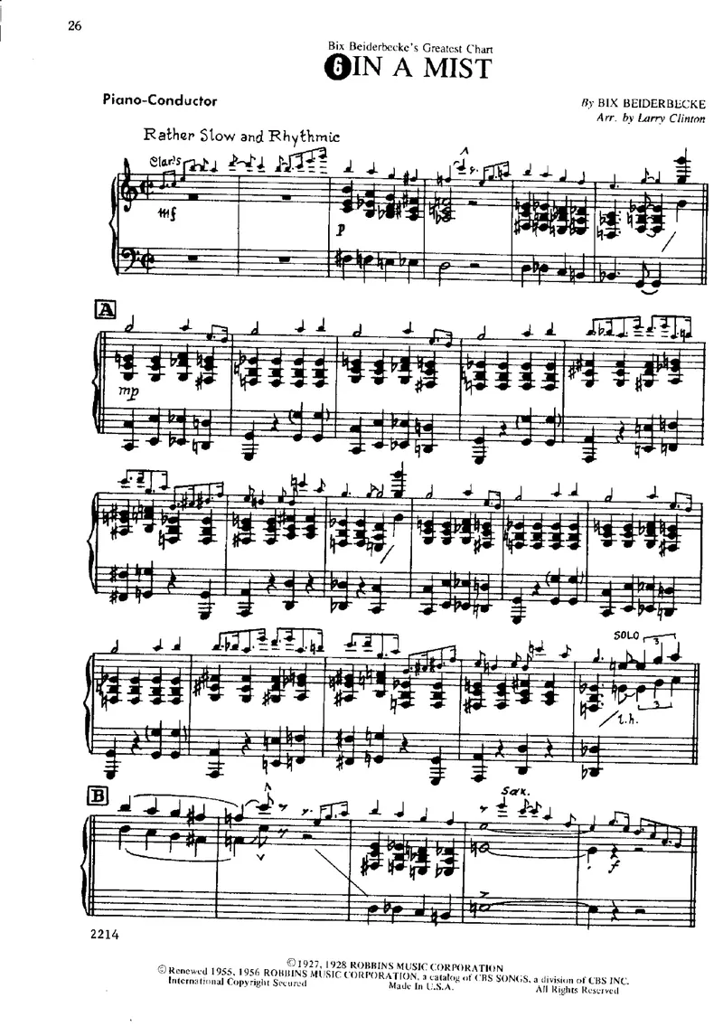 In A Mist score preview