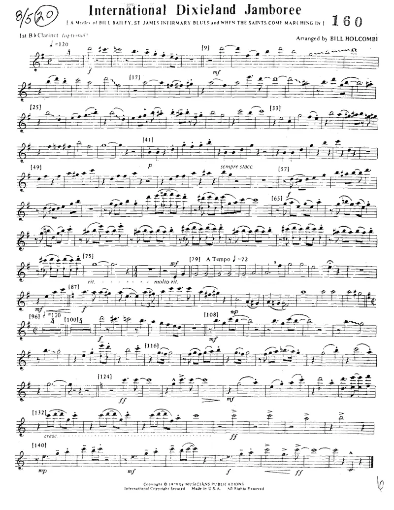 International Dixieland Jamboree score preview