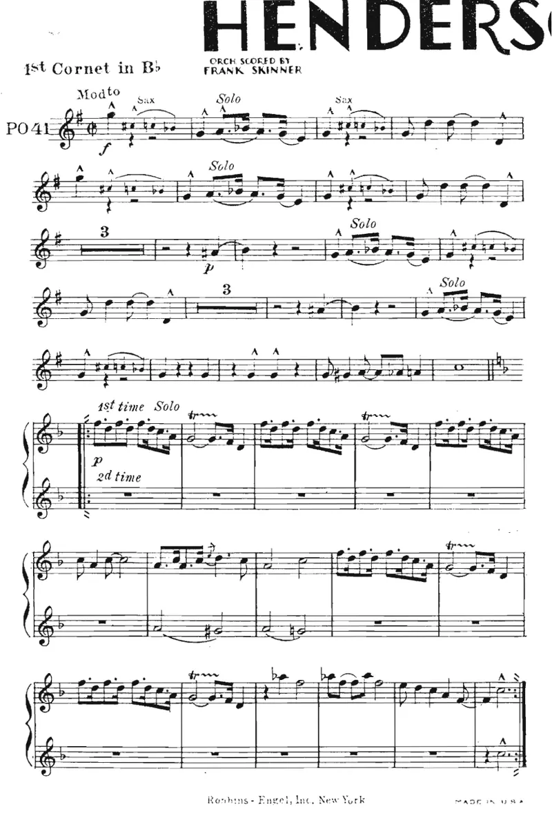 Henderson Stomp score preview