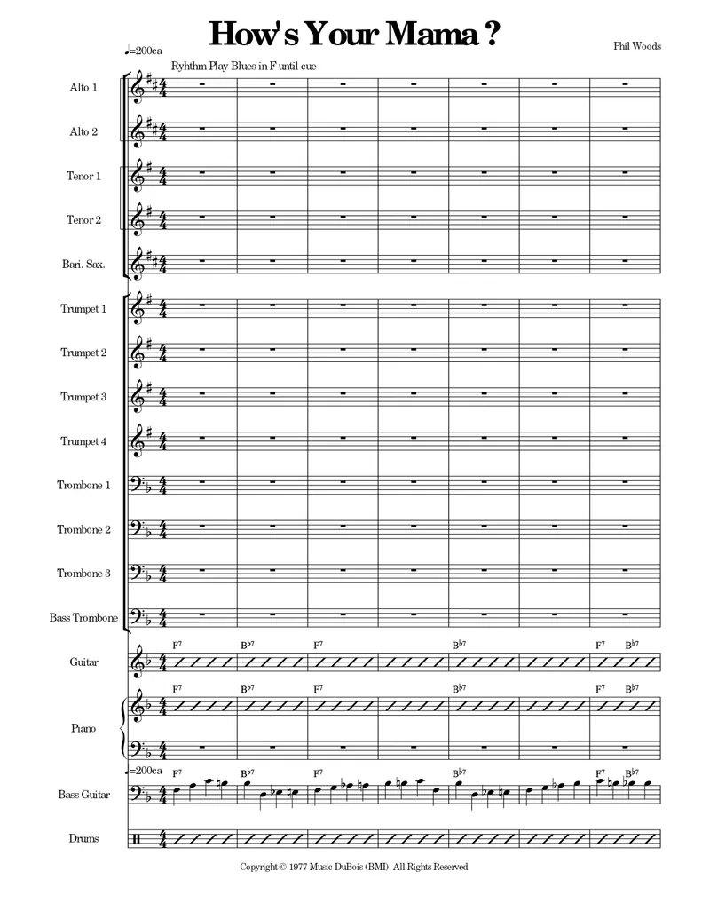 How's Your Mama score preview