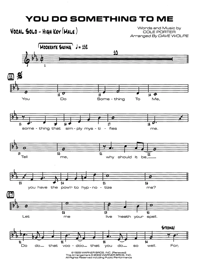 You Do Something To Me score preview