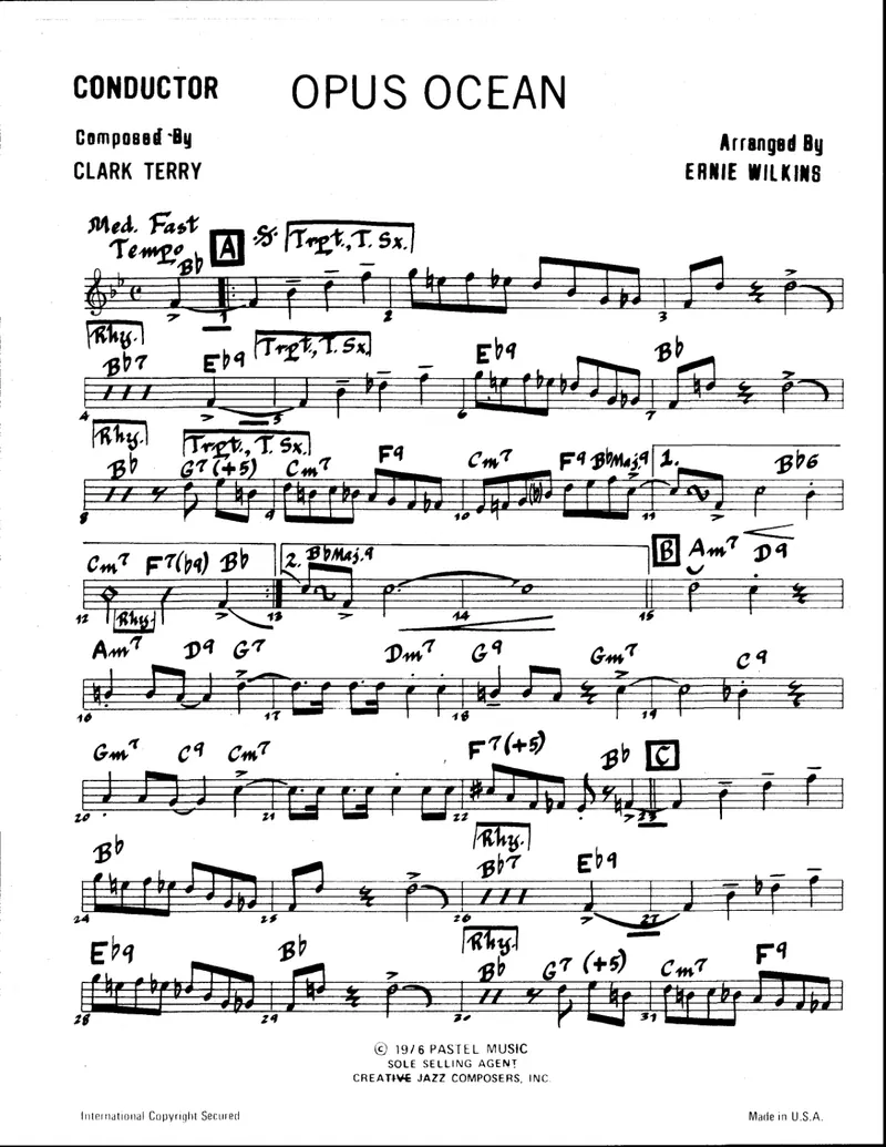 Opus Ocean score preview