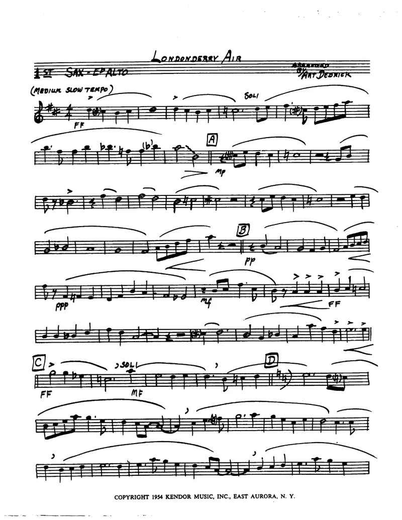 Londonderry Air score preview