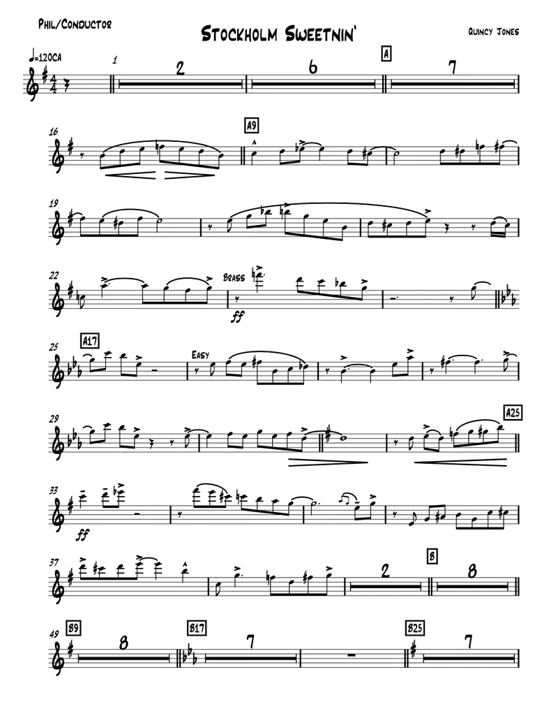 Stockholm Sweetenin score preview