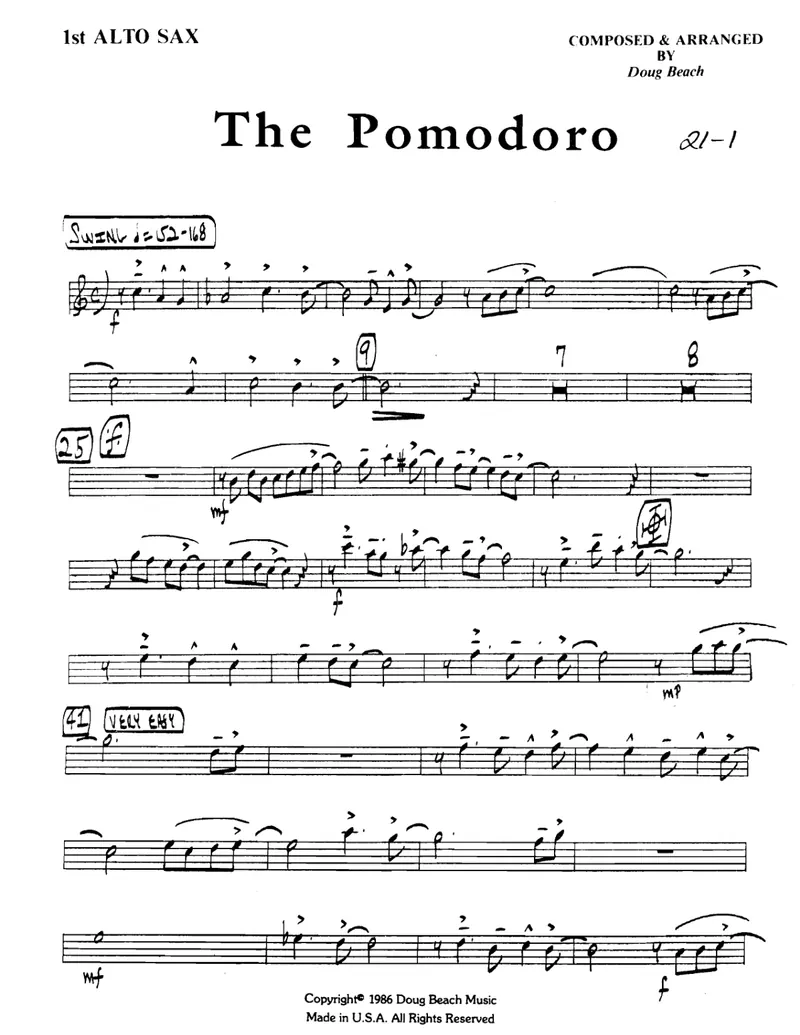 The Pomodoro score preview