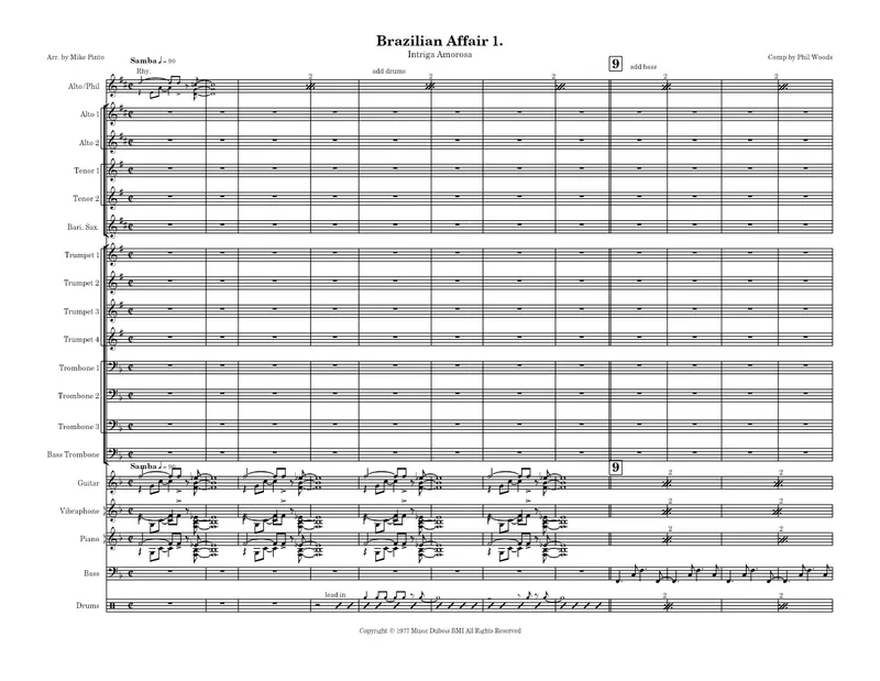 Brazillian Affair score preview