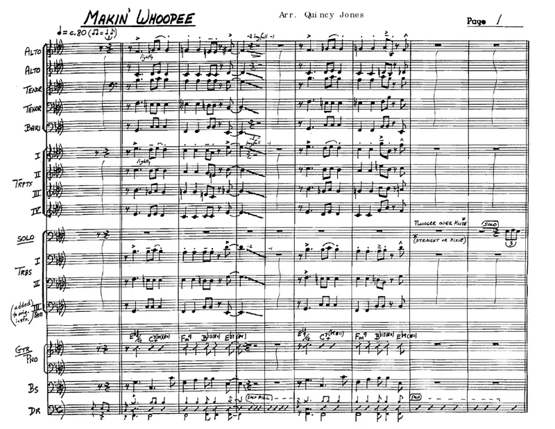 Makin' Whoopee score preview