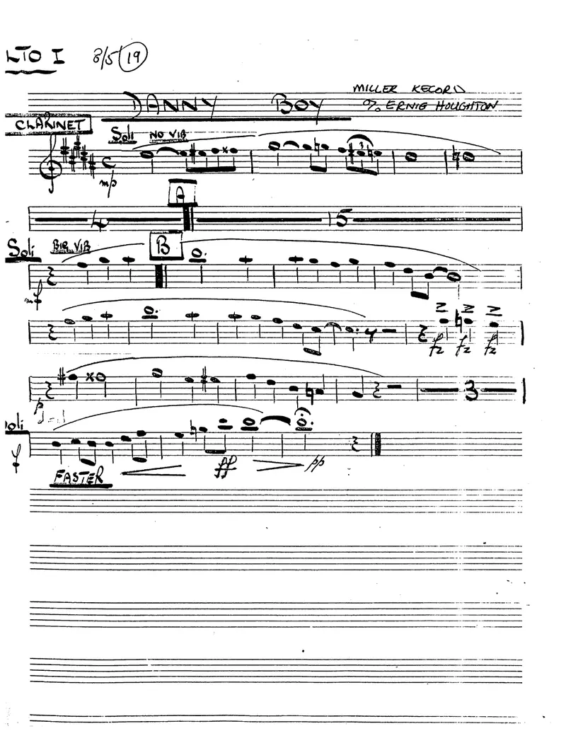 Danny Boy score preview