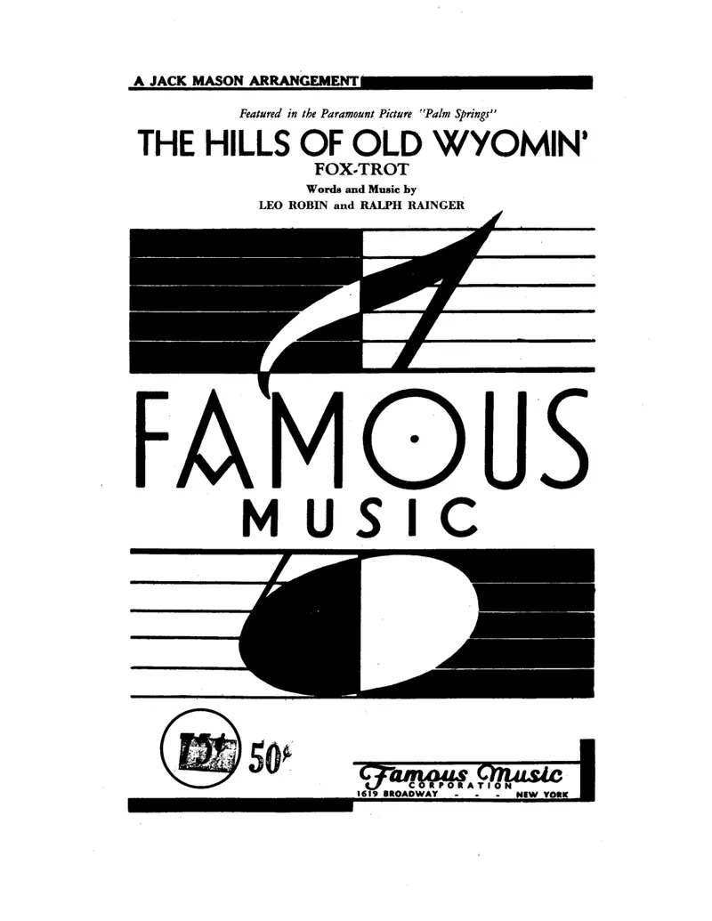 The Hills Of Old Wyomin' score preview