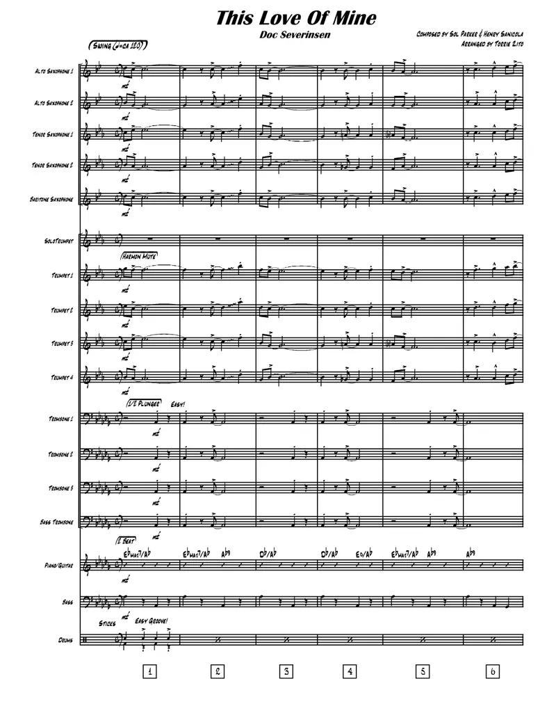 This Love Of Mine score preview